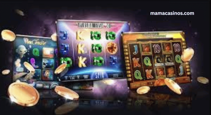 Happy online casino player celebrating a jackpot win on screen