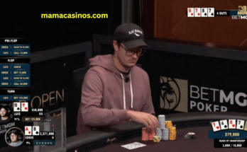 Luis Ortiz poker player at a live East Coast poker tournament final table