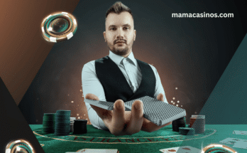 Live dealer casino game with a professional dealer streaming online