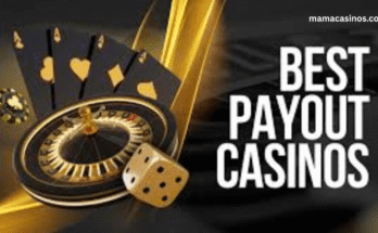 Top casino sites 2025 banner showing popular online casino logos, poker chips, and slot reels