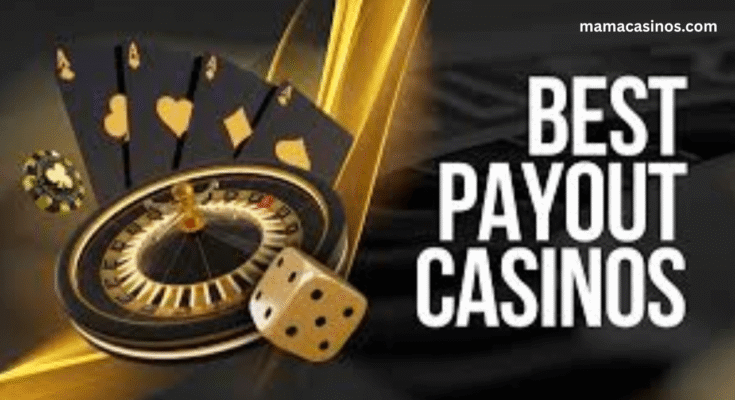 Top casino sites 2025 banner showing popular online casino logos, poker chips, and slot reels