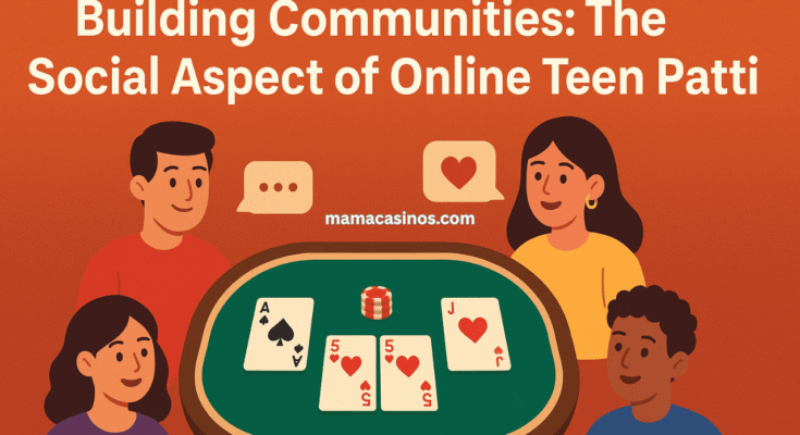 Players enjoying an online Teen Patti game together, representing community and social interaction.