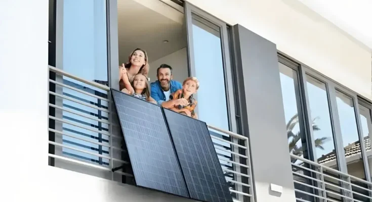 Balcony solar power system on European apartment representing 2026 policy changes