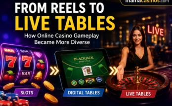 From reels to live tables online casino gameplay