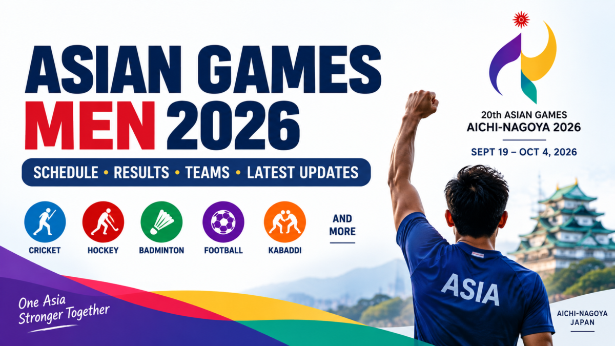 Asian Games Men 2026: Schedule, Results, Teams & Latest Updates