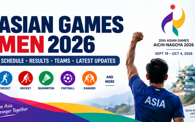 Asian Games Men 2026: Schedule, Results, Teams & Latest Updates