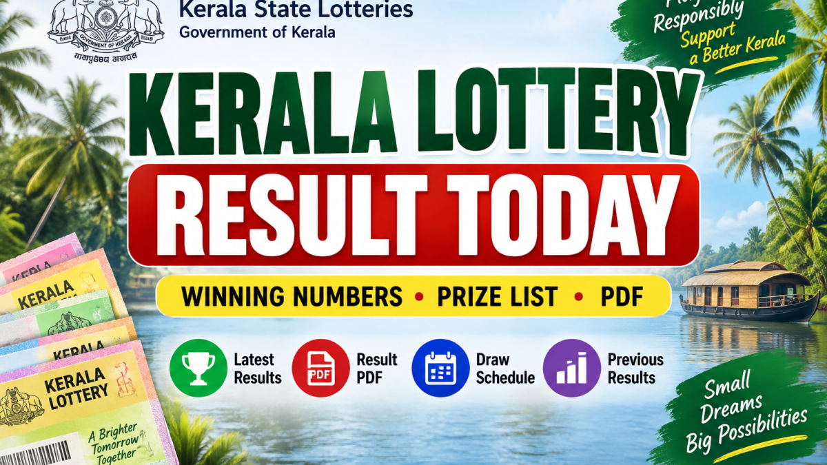 Kerala Lottery Result Today – Latest Winning Numbers, Prize List & PDF
