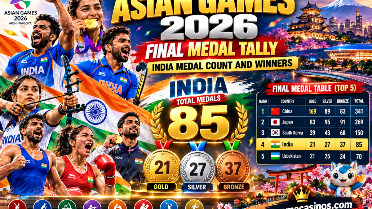 Asian Games 2026 Final Medal Tally: India Medal Count and Winners